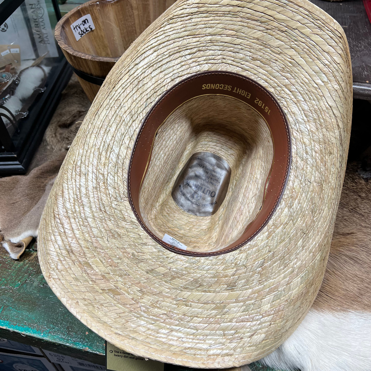 Outback Trading Company Eight Seconds Straw Hat 15192-NAT